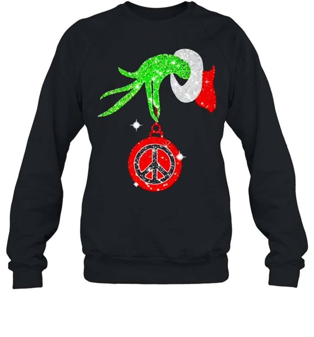 grinch-hand-holding-hippie-peace-ornament-christmas-shirt-q1got1vm Grinch Hand Holding Hippie Peace Ornament Christmas Shirt