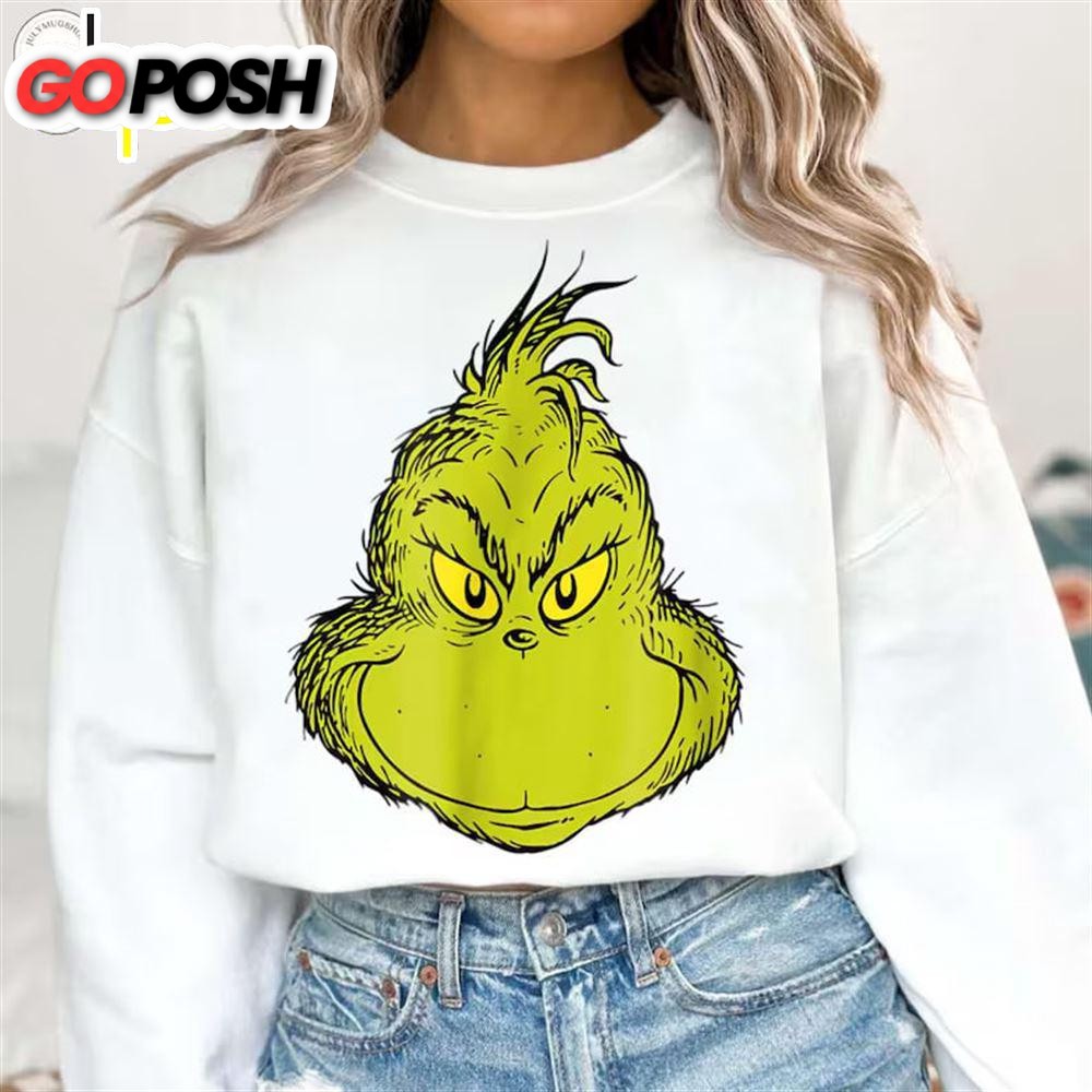 Grinch Head Shirt, Merry Christmas Shirt, Funny Grinch Shirt