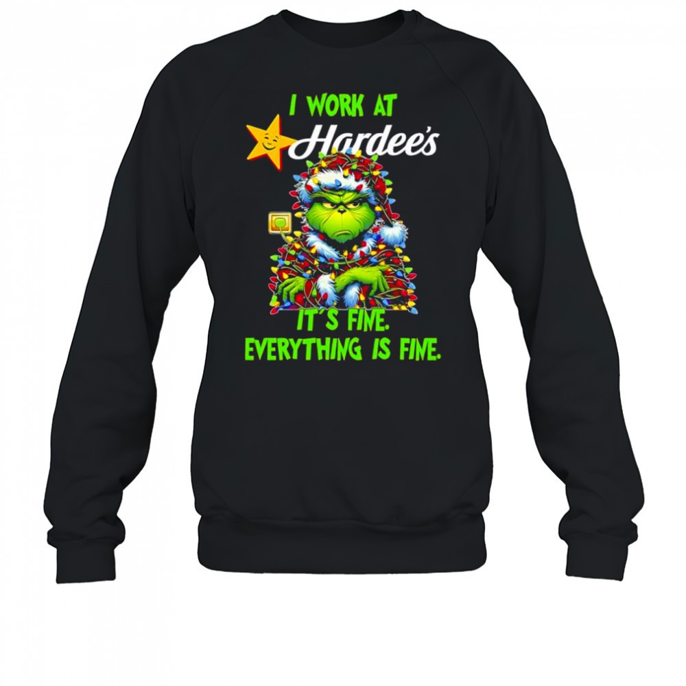 grinch-i-work-at-hardees-logo-its-fine-everything-is-fine-shirt-dagaltz3 Grinch i work at Hardees logo its fine everything is fine shirt