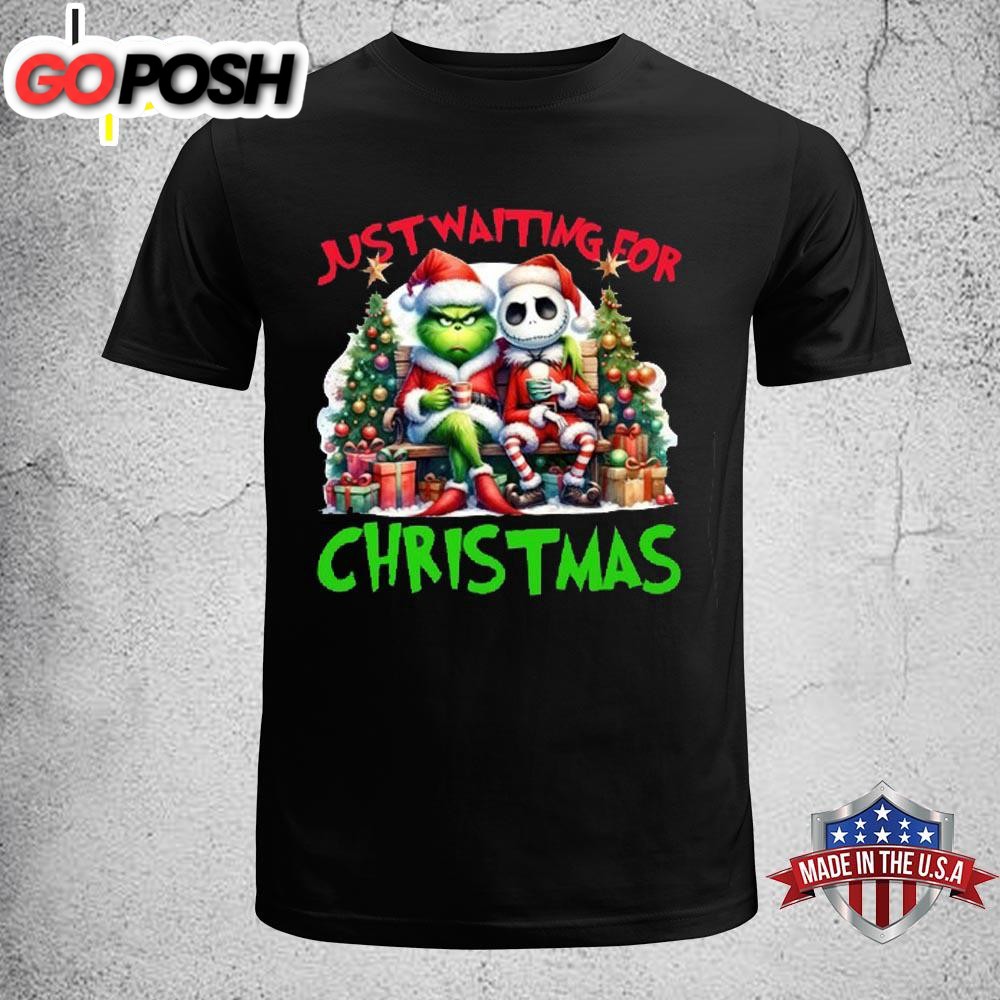 Grinch Jack Just Waiting For Christmas Unisex T-Shirt