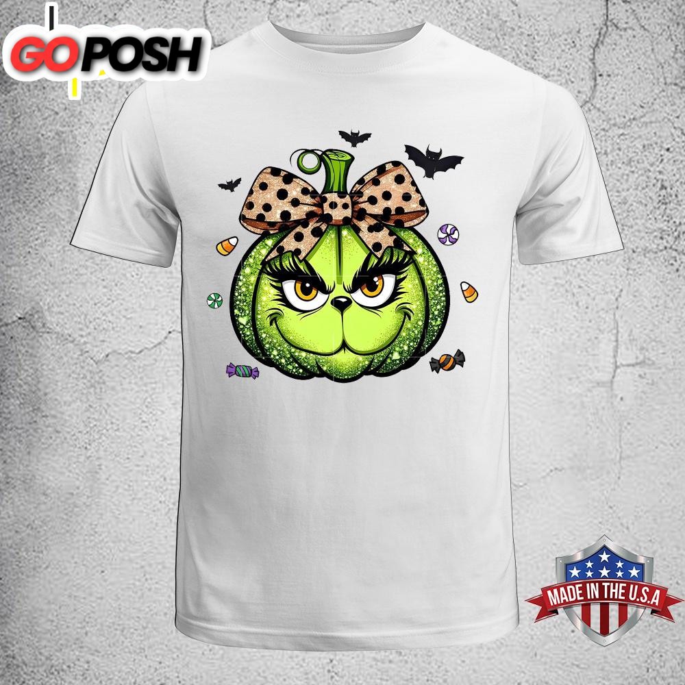Grinch Pumpkin Unisex T-Shirt, Sweatshirt, Hoodie