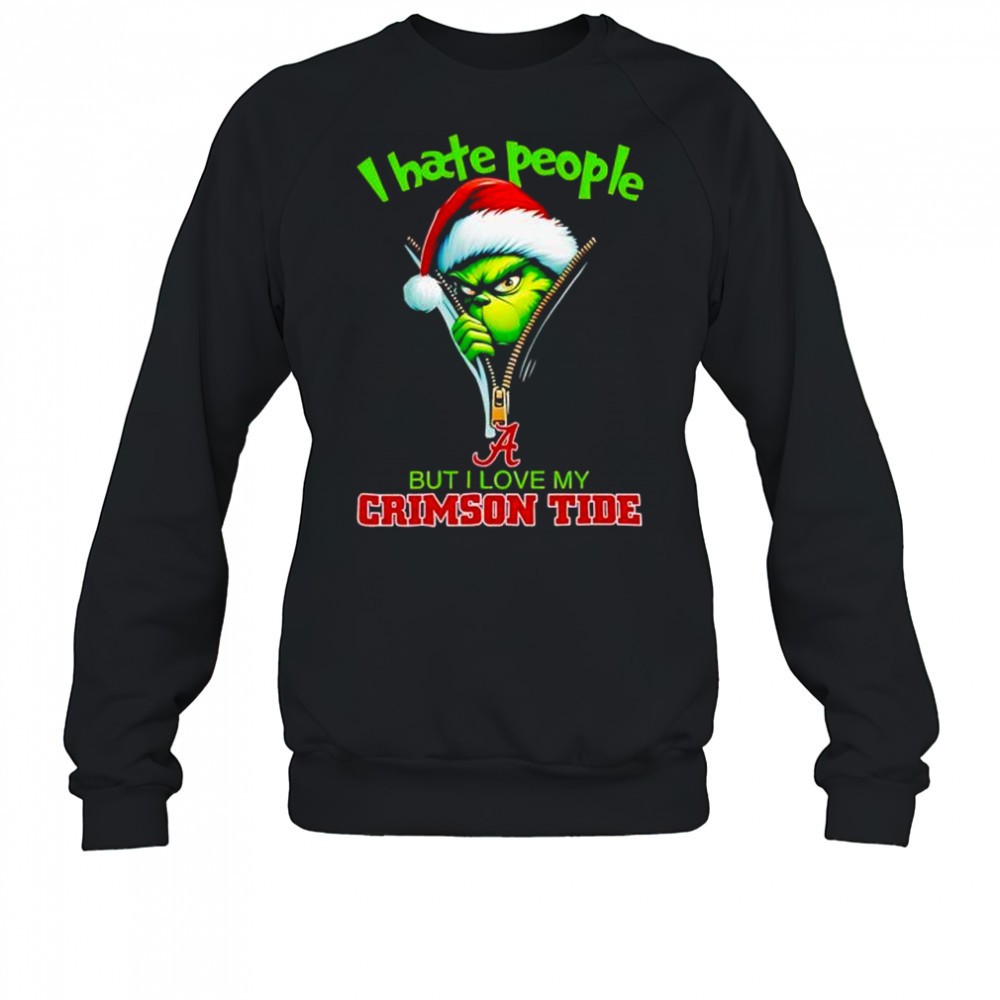 grinch-santa-hat-i-hate-people-but-i-love-my-alabama-crimson-tide-christmas-logo-qg2sq1d7 Grinch santa hat I hate people but I love my Alabama crimson tide Christmas logo clothing shirt