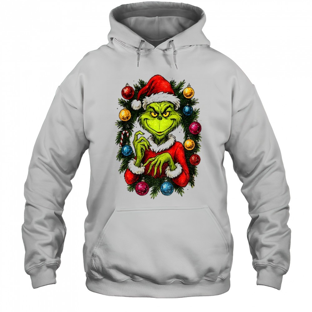 Grinch Santa hat Merry Christmas 2025 vintage shirt
