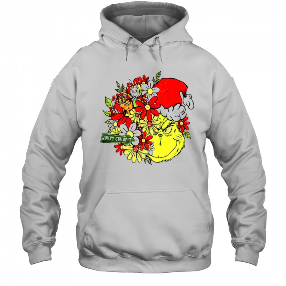 Grinch Santa hat mount crumpit Merry Christmas shirt