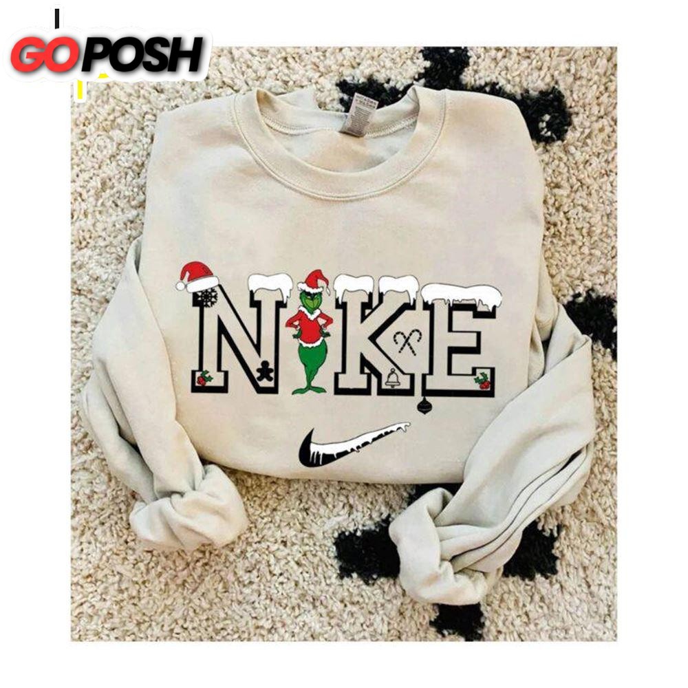 Grinch Snow Christmas Matching Vintage Nike Sweatshirts