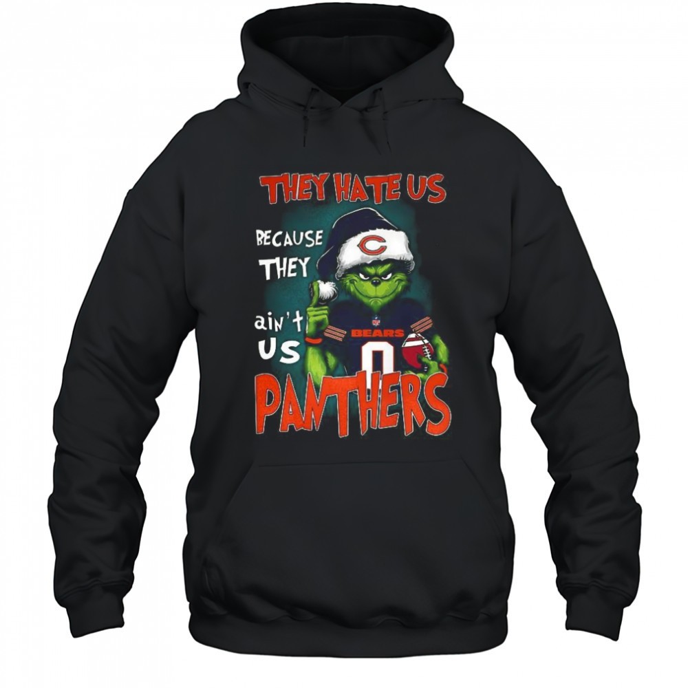 Grinch they hate us because they aint us Carolina Panthers and Chicago Bears football shirt