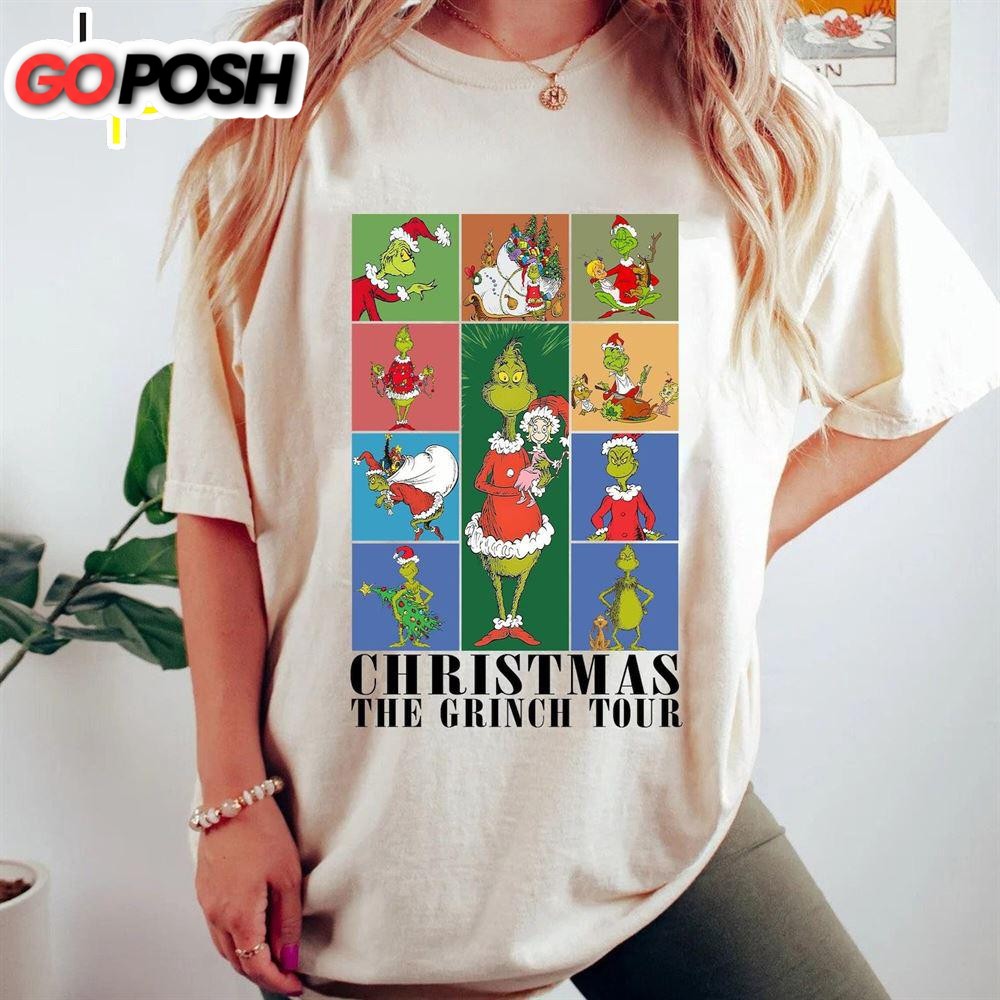 Grinch Tour Shirt, Christmas Shirt, The Eras Tour Shirt