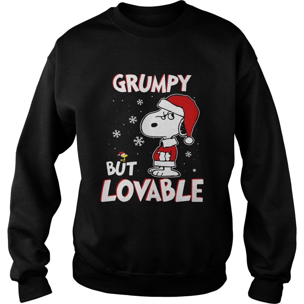 Grumpy but lovable Snoopy Christmas shirt