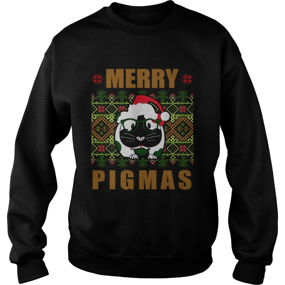 Guinea pig Merry Pigmas ugly Christmas shirt