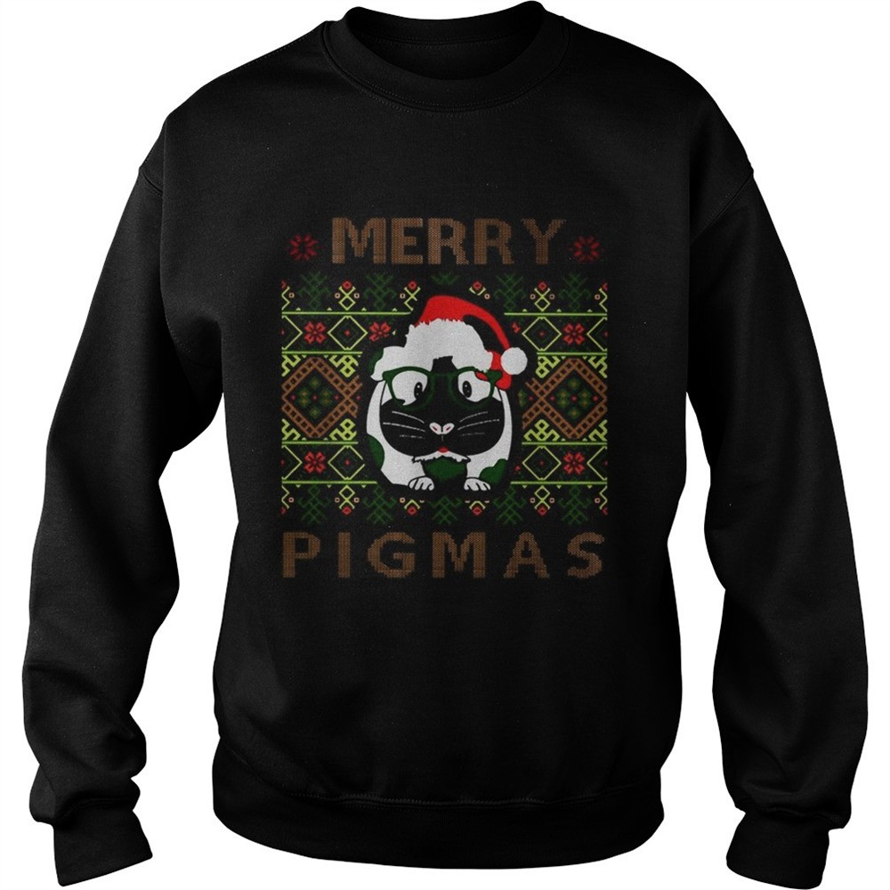 Guinea pig Merry Pigmas ugly Christmas shirt