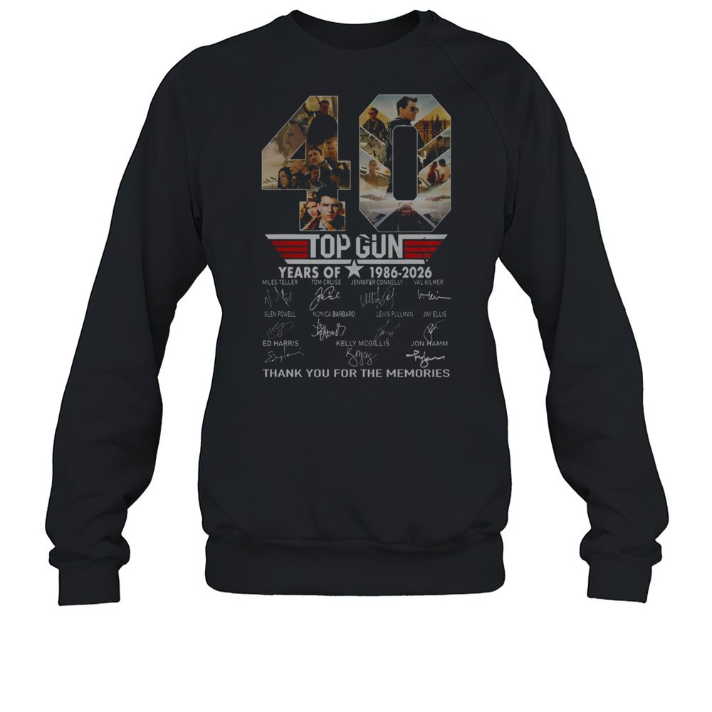 Gun 40 Years Of 1986-2026 Thank You For The Memories Shirt