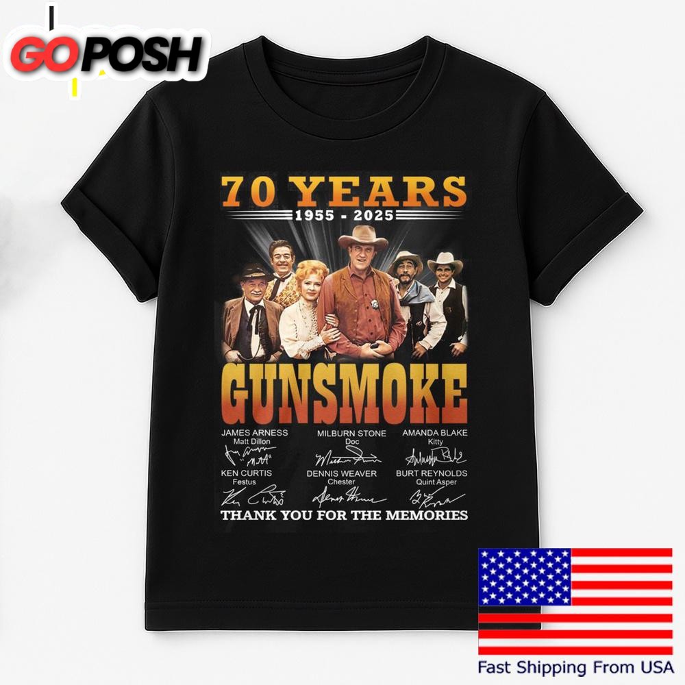 Gun Smoke Movie 70Th Anniversary T Shirt