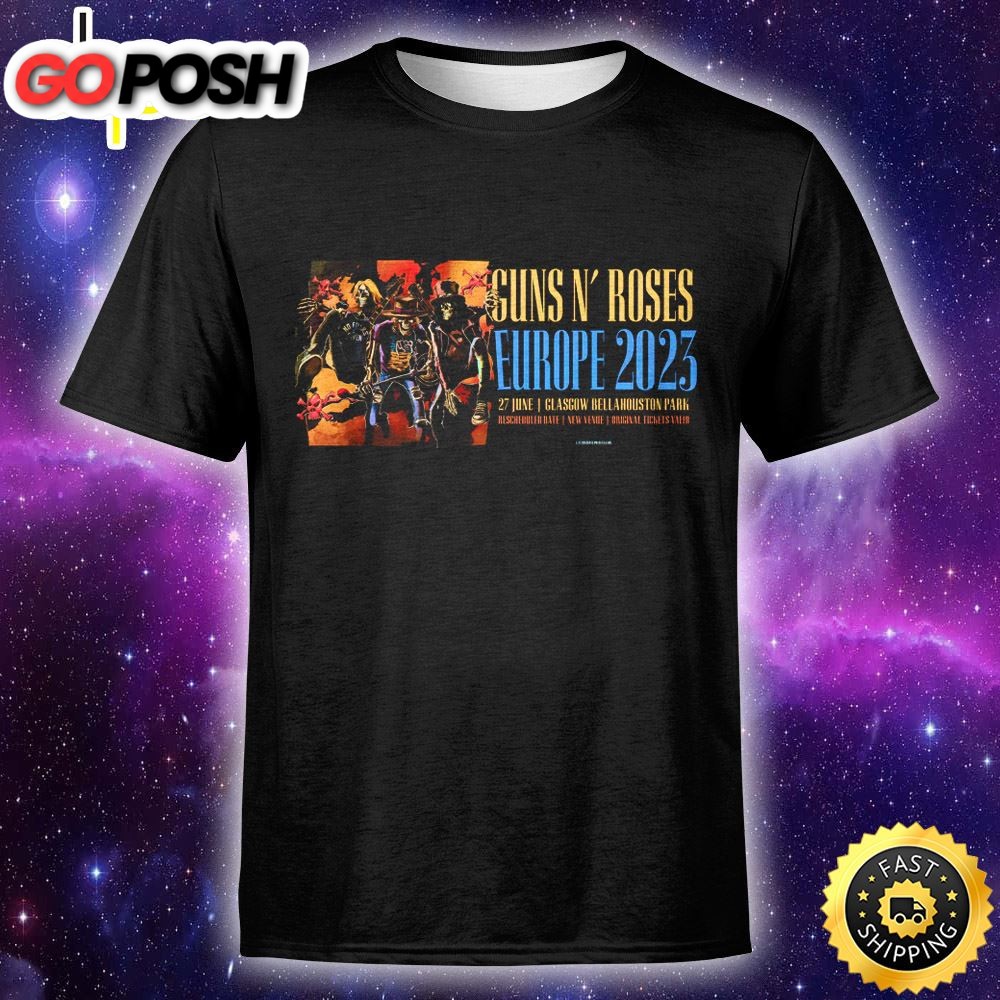 Guns N Roses Concert Nederland 2025 Unisex T-shirt