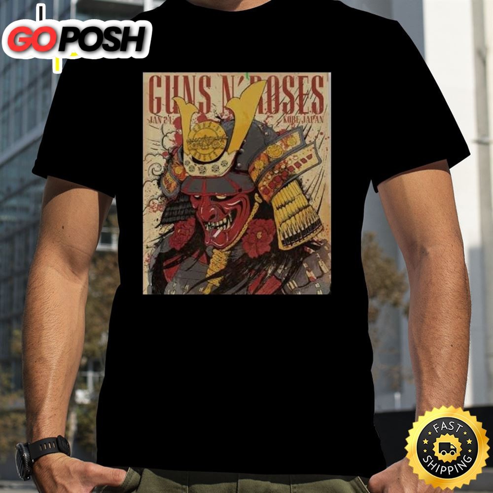 Guns N Roses Kobe Japan 24 January Shirt