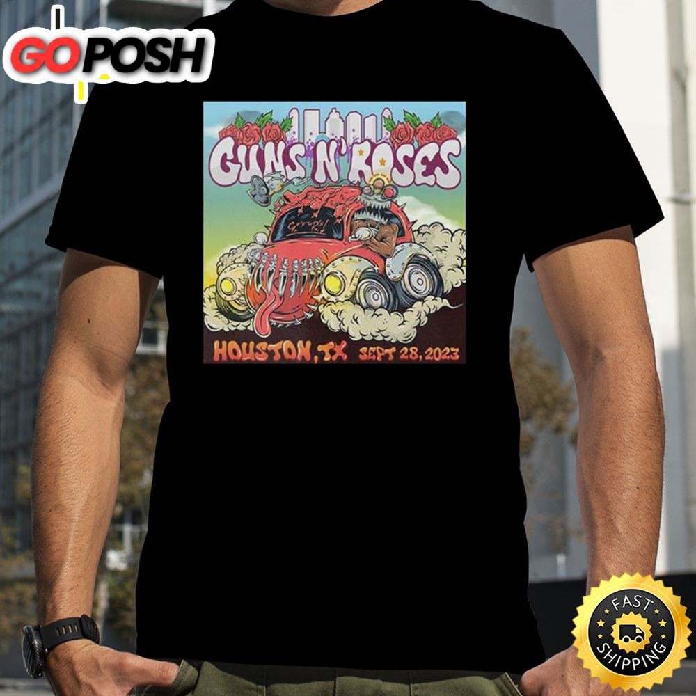 Guns N Roses Minute Maid Park Houston Texas September 28 2025 North American Tour T-Shirt