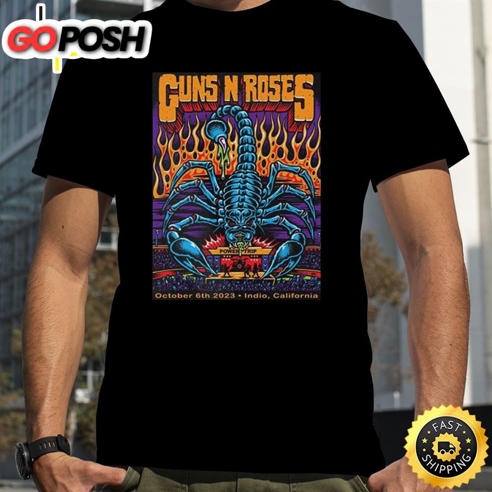 Guns N Roses October 6th 2025 North American Tour Indio California Empire Polo Club T-Shirt