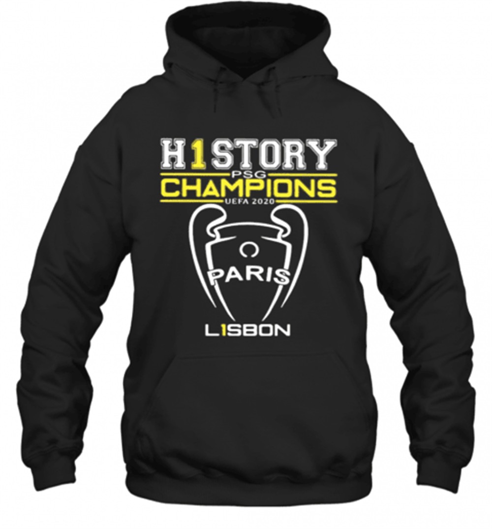 H1 History Psg Champion Uefa 2020 Paris Lisbon T-Shirt