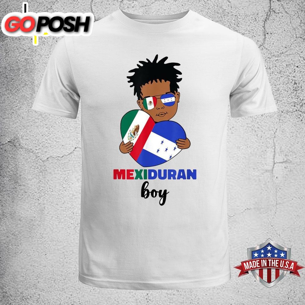 Half Mexican And Honduran Mexico Honduras Flag Boys T-Shirt