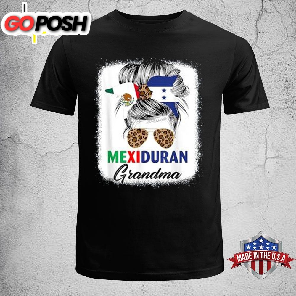 Half Mexican And Honduran Mexico Honduras Flag Grandma T-Shirt