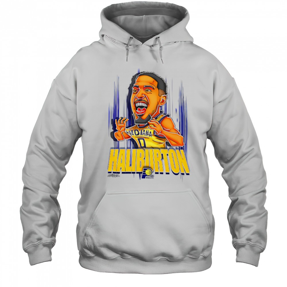 Haliburton Nba Pacers Basketball funny cartoon shirt