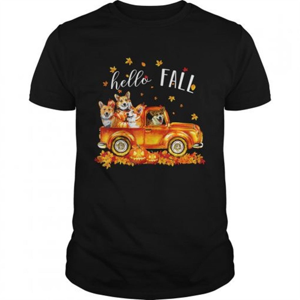 halloween-hello-fall-corgi-funny-t-shirt-wodeugfs Halloween Hello Fall Corgi Funny T Shirt