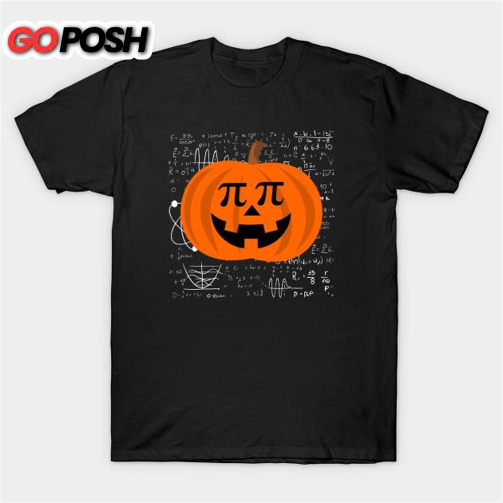 Halloween Pumpkin PI Funny Math T-shirt
