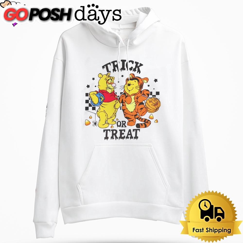 Halloween Trick Or Treat Pooh And Tigger Hoodie