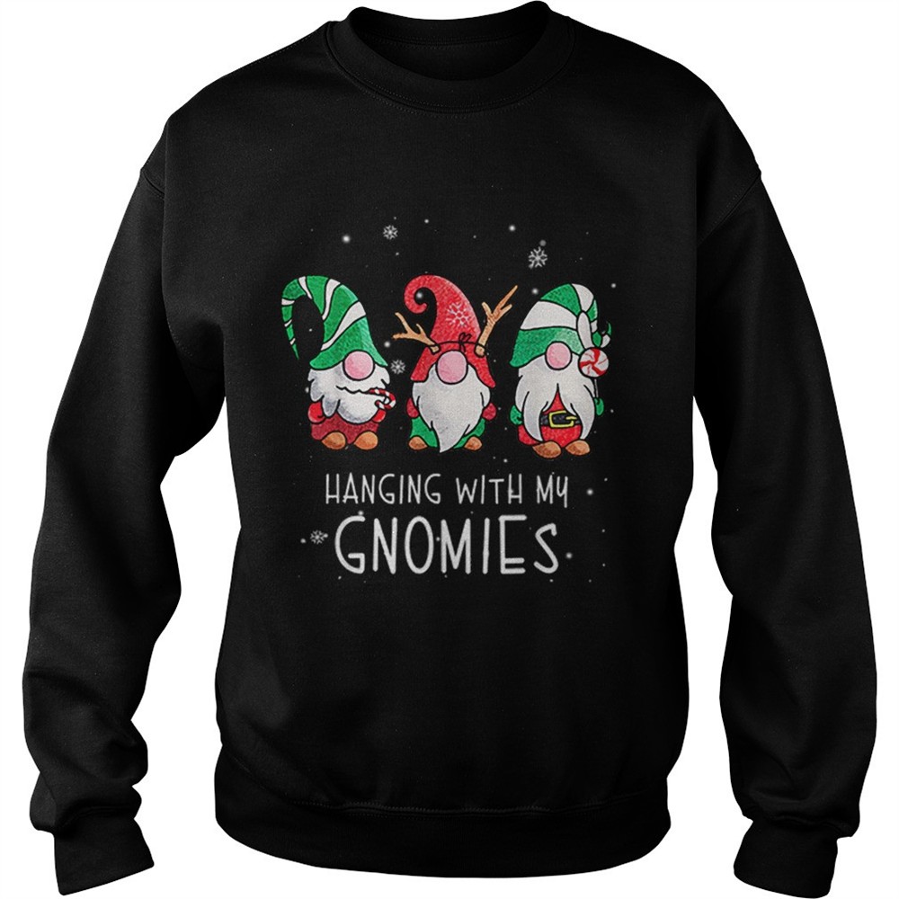 Hanging With My Gnomies Nordic Santa Gnome Christmas Pajama shirt