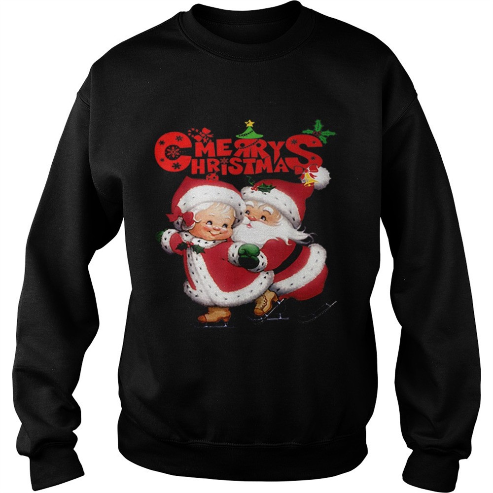 Happy christmas Cute Mrs Claus and Mr Claus shirt