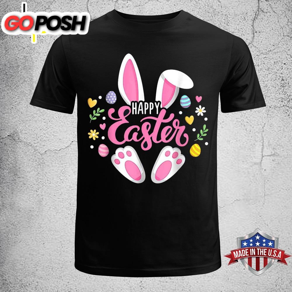 Happy Easter Bunny Rabbit Face Funny Easter Day Shirt