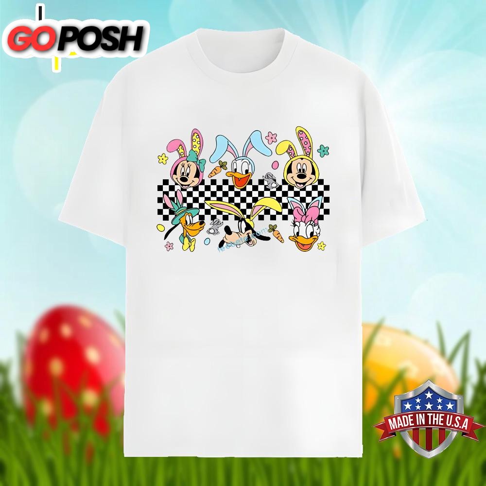 Happy Easter Day And Mickey With Friends Graphic Shirt