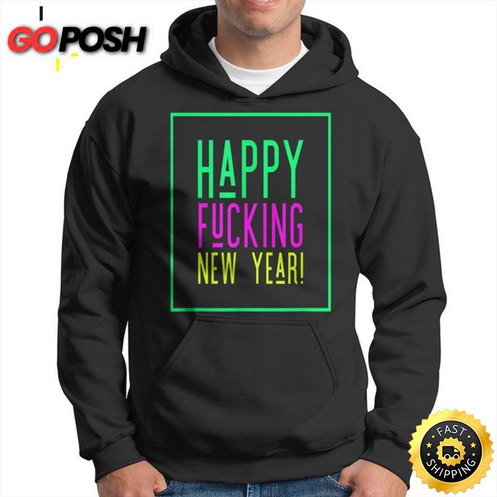Happy Fucking New Year 2025 Funny Unisex Basic T-shirt