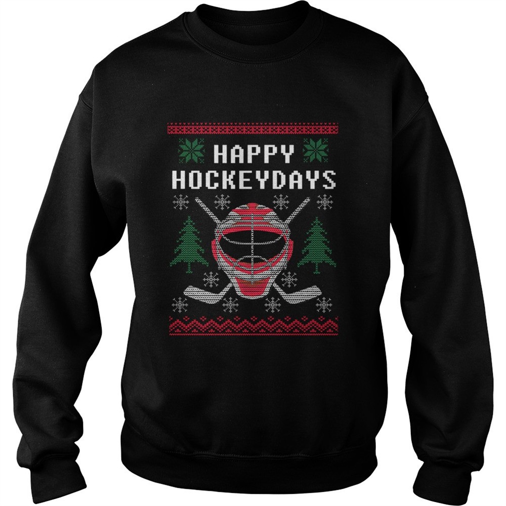 Happy Hockey Days Ugly Christmas Sweater TShirt