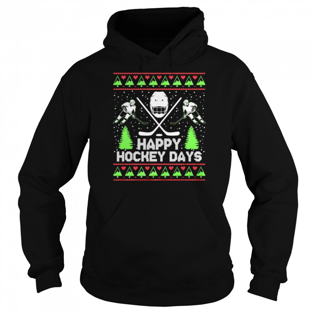 Happy Hockey Days Ugly Merry Christmas Shirt