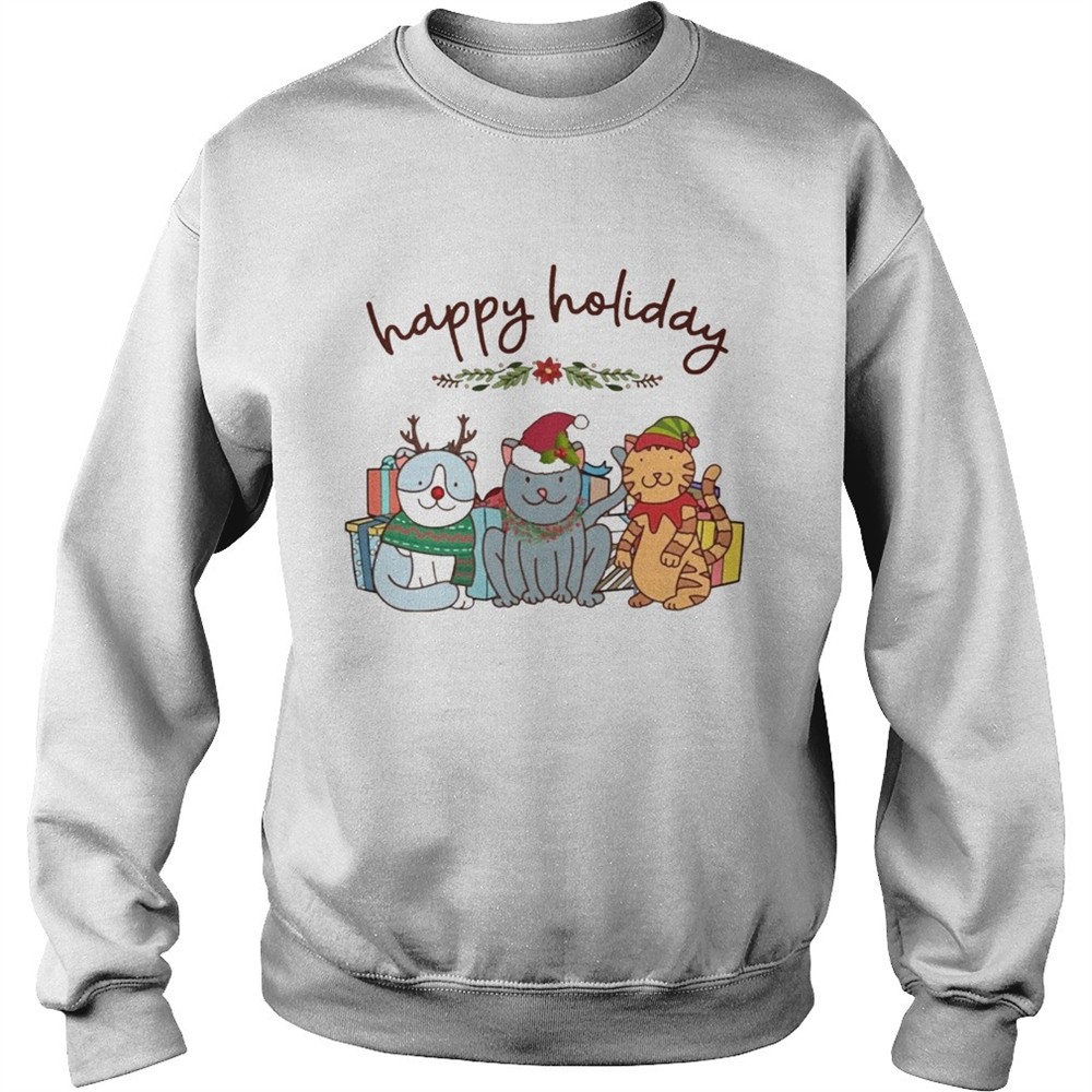 Happy Holliday Cats Christmas shirt