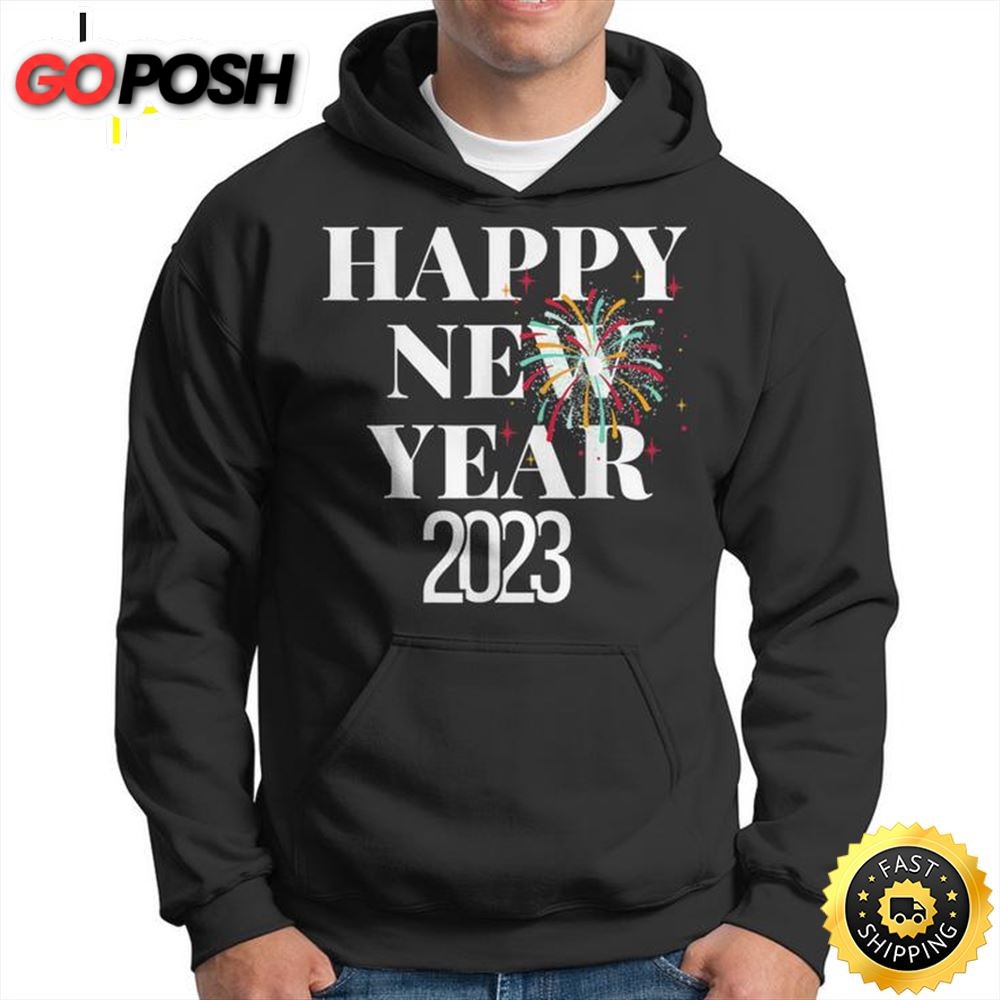 Happy New Year 2025 New Years Eve Party Countdown Fireworks Unisex Basic T-shirt