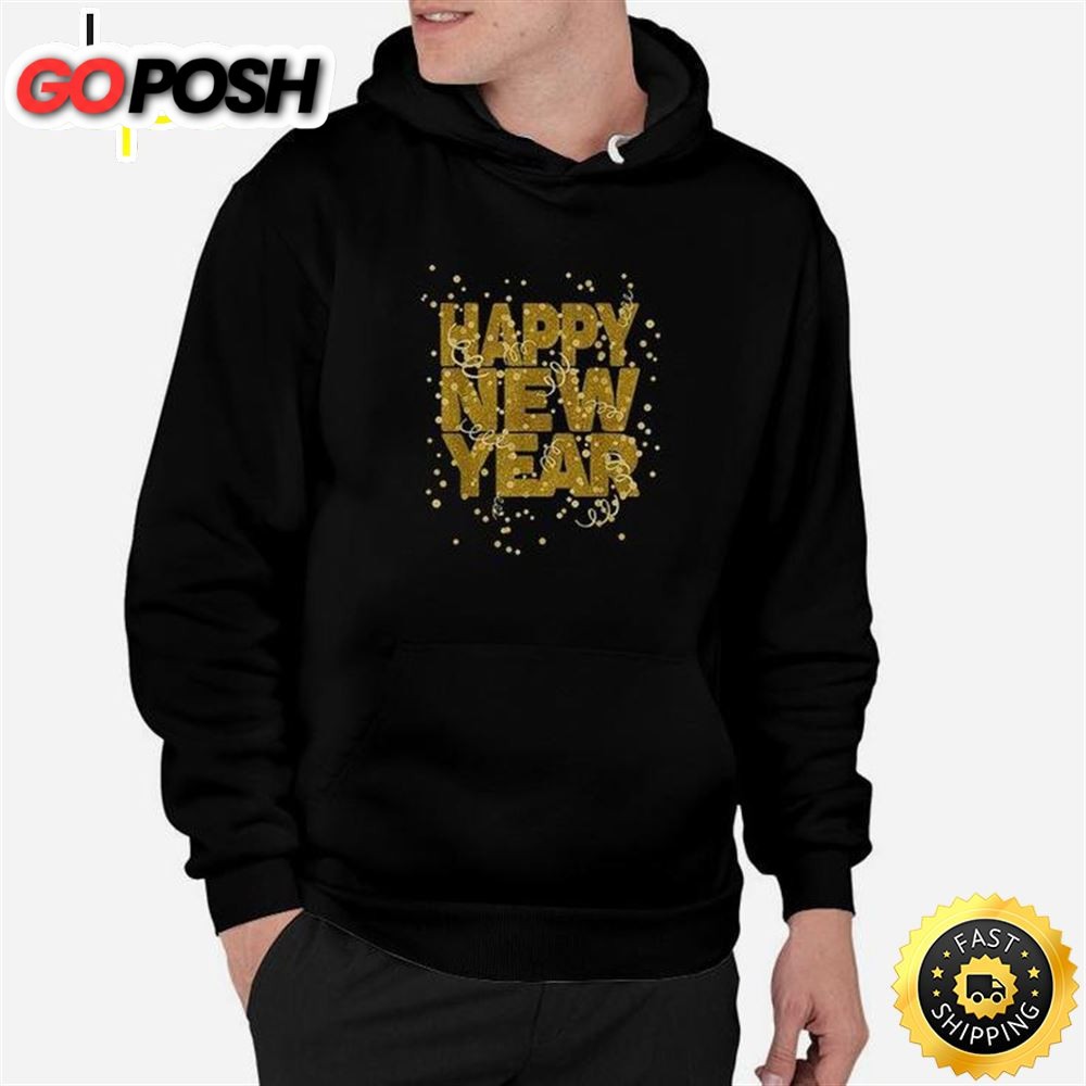 Happy New Year Nye Party Funny New Years Eve Confetti Unisex Basic T-shirt