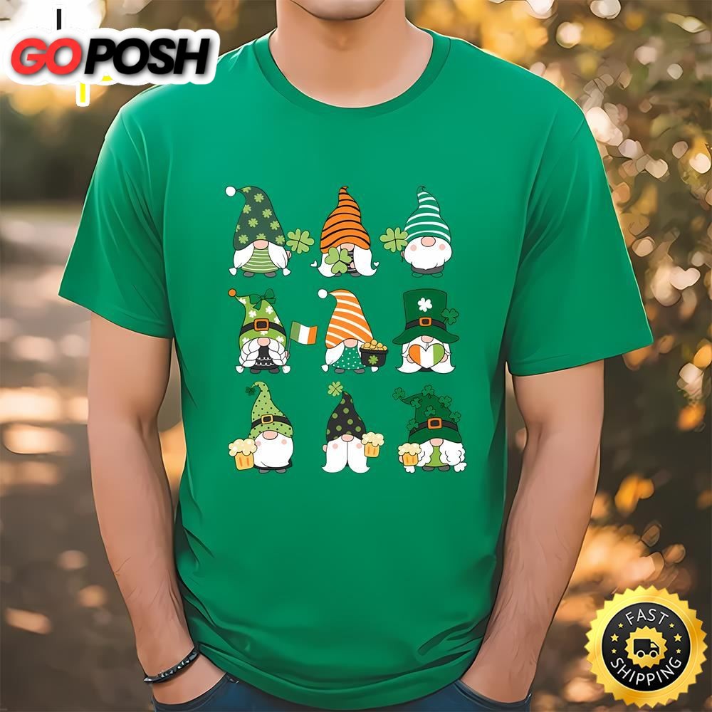Happy Patricks Day Ireland gnomes T-Shirt