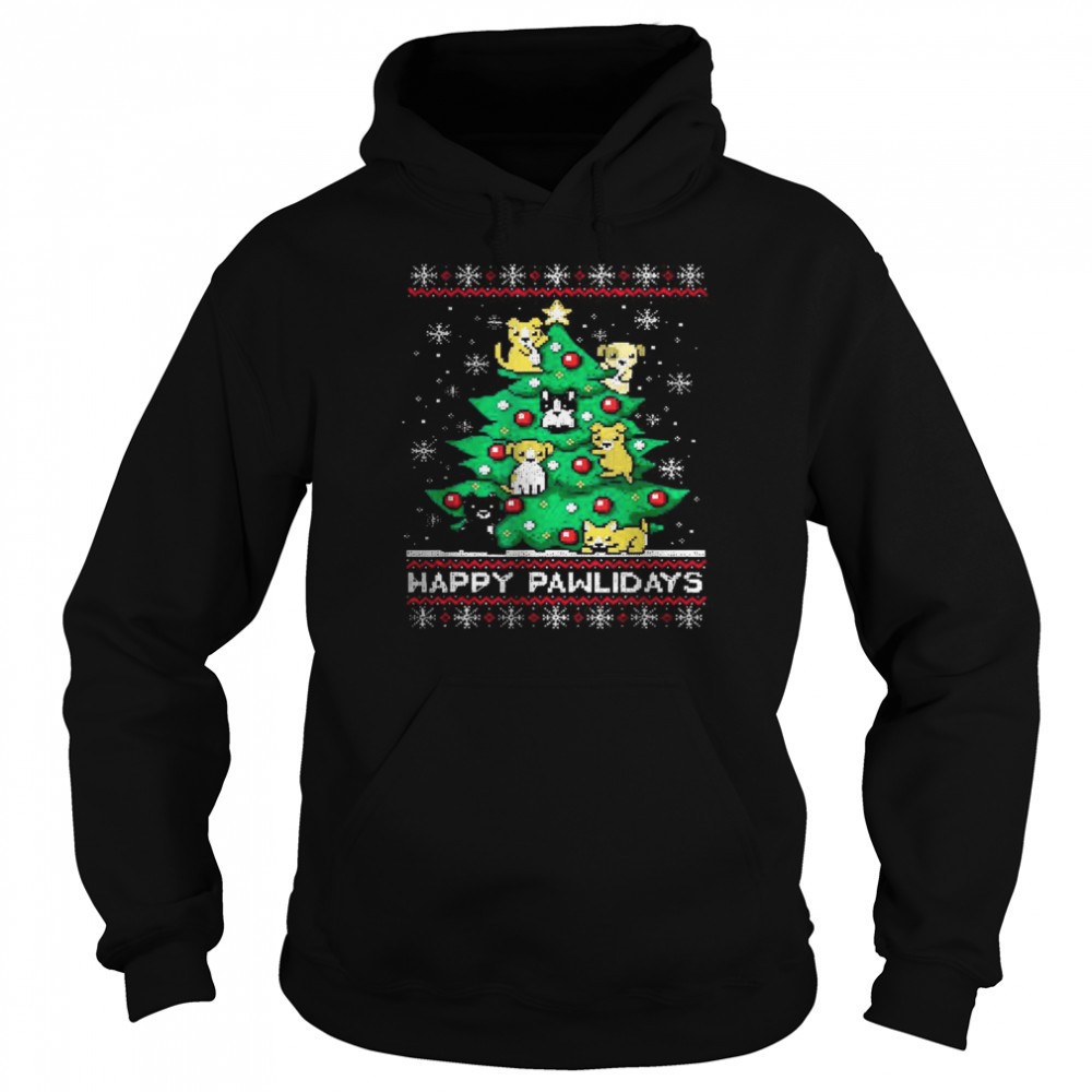 Happy Pawlidays Ugly Christmas Sweater T-Shirt