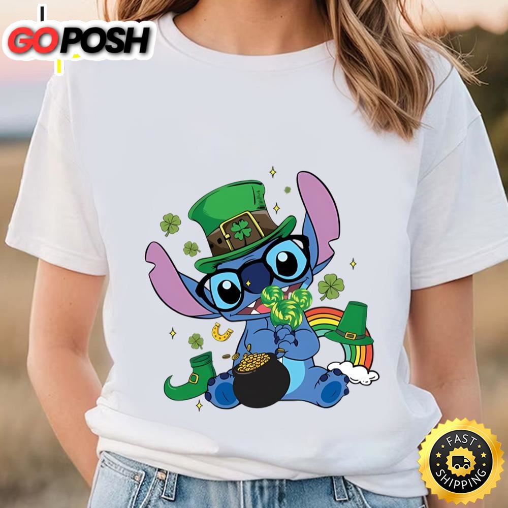 Happy St Patricks Day Baby Stitch Shirt