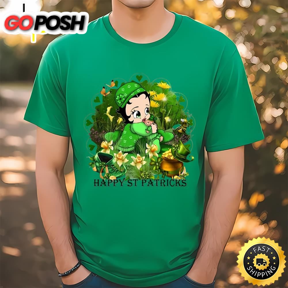 Happy St Patricks Day Betty Boops T-Shirt