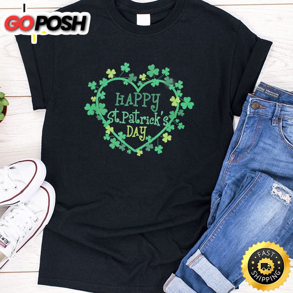 Happy St. Patricks Day Funny Saint Patrick Irish Girl Boy Long Sleeve T-Shirt