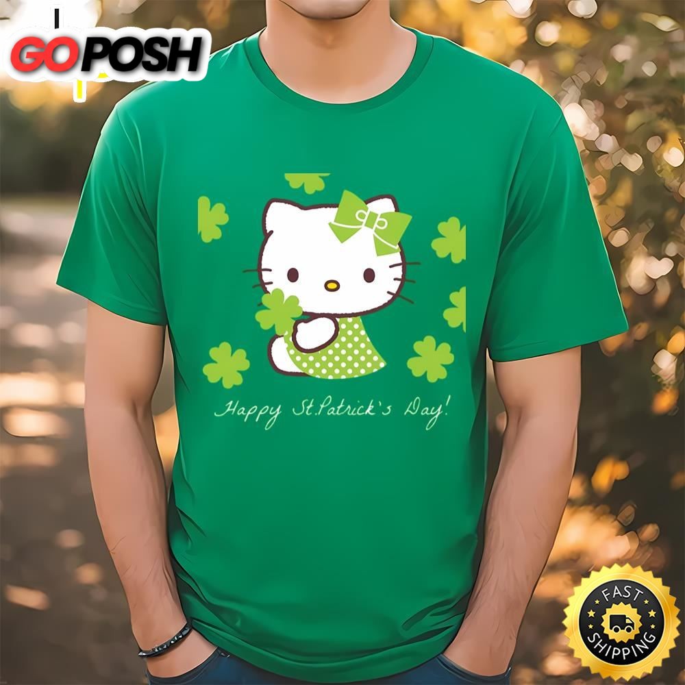 Happy St. Patricks Day Hello Kitty Shirt