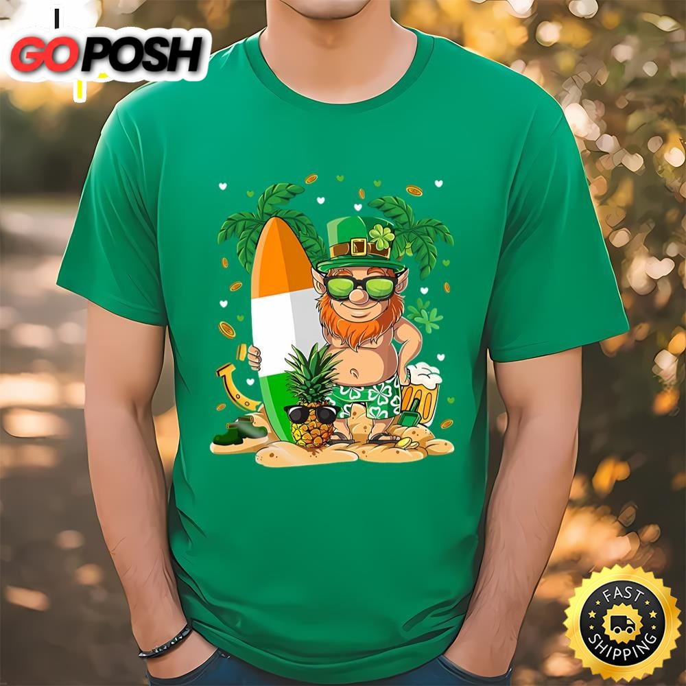 Happy St Patricks Day Leprechaun Hawaii Shirt