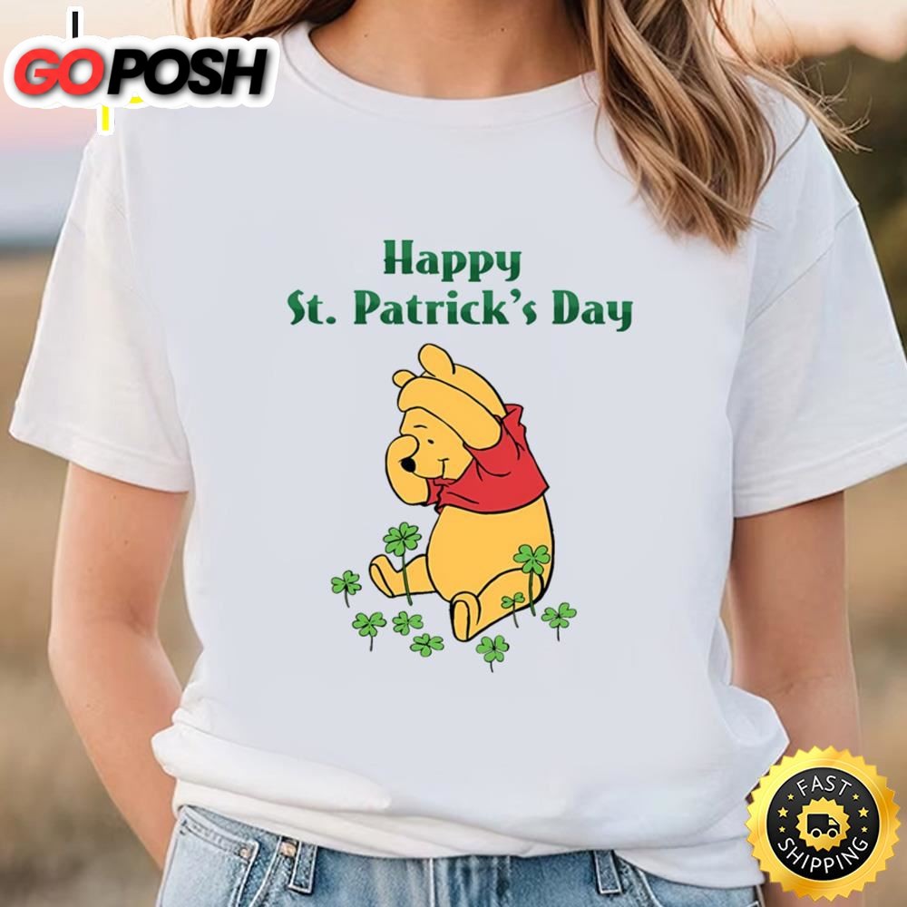 Happy St Patricks Pooh Winnie Family Matching Shirt