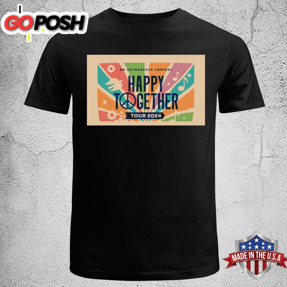 Happy Together Tour 2025 Black Unisex T-shirt