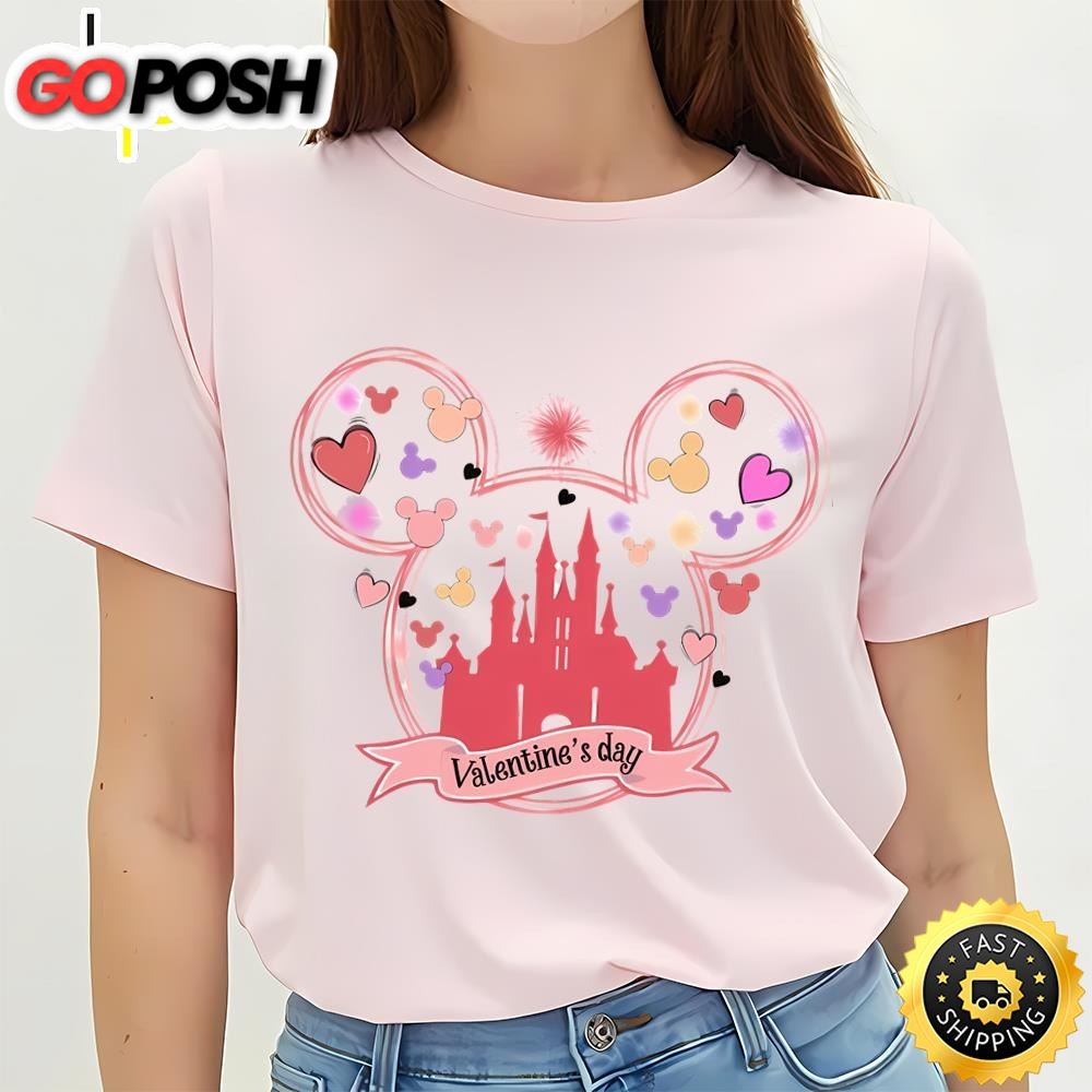 Happy Valentine Mickey Mouse And Friend Valentine Shirt