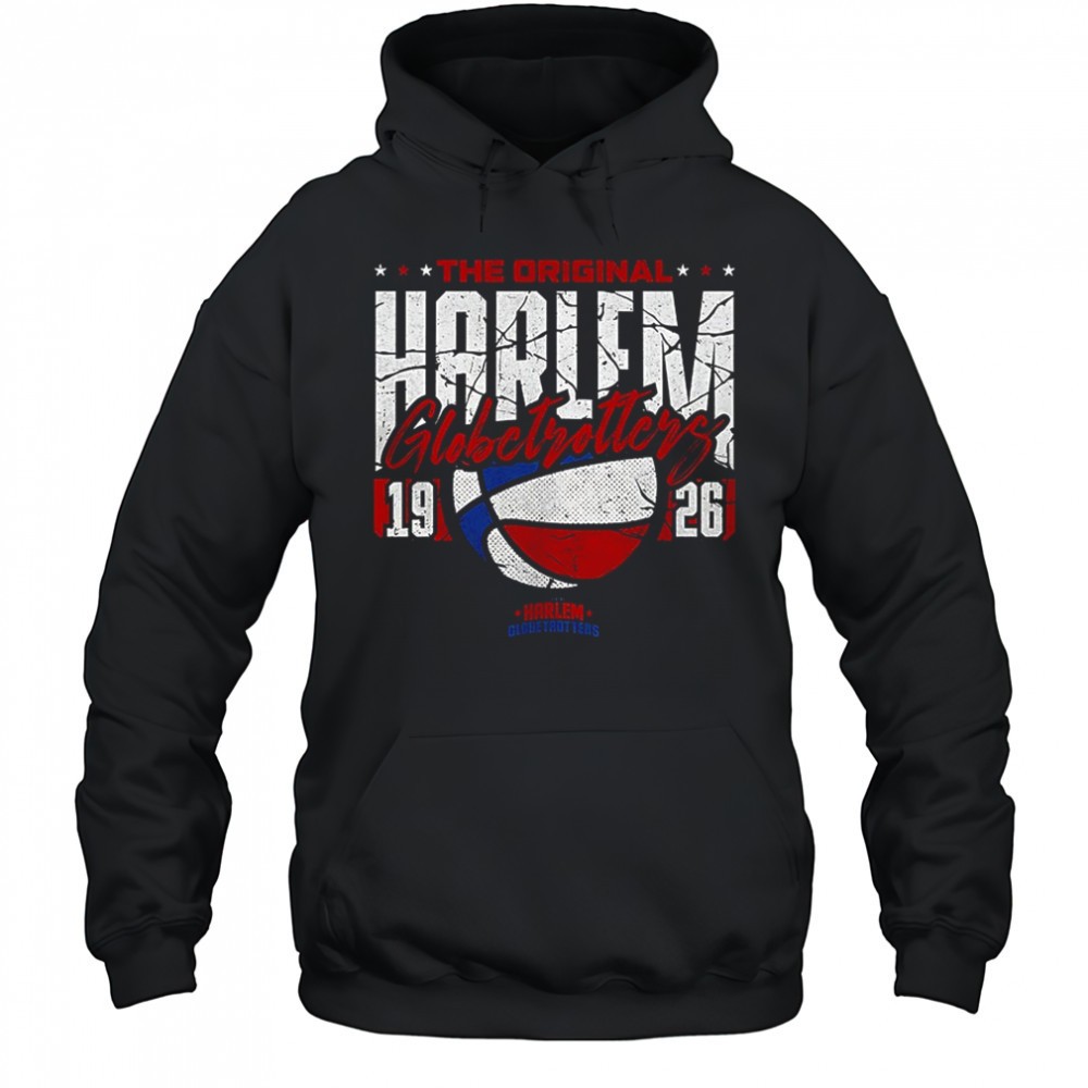 Harlem Globetrotters cracked font 1926 shirt