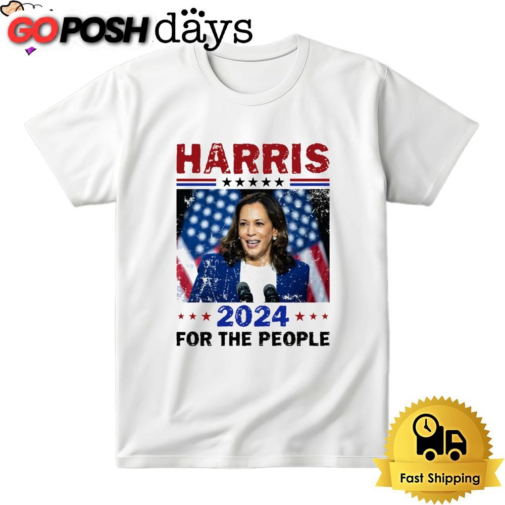 Harris 2024 For The People Bright T Shirt