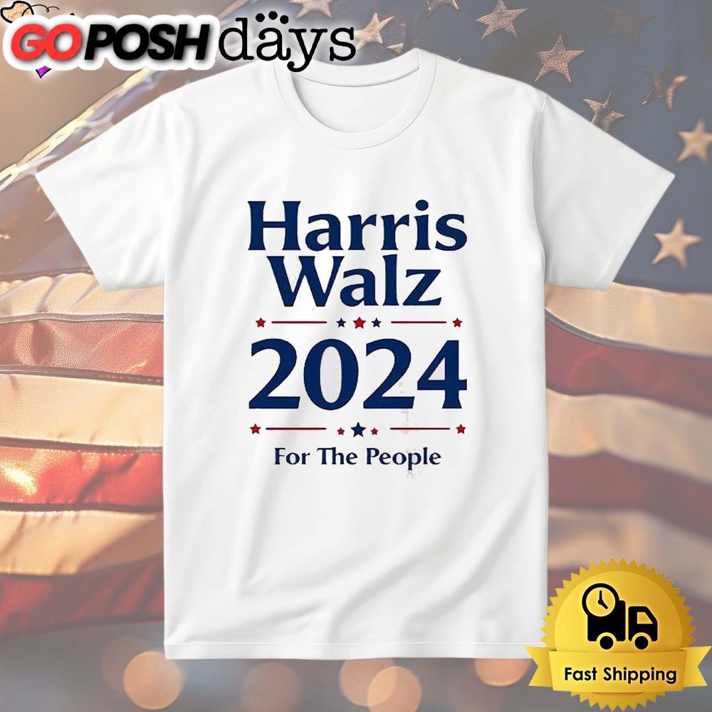 Harris Walz 2024 For The People T Shirt